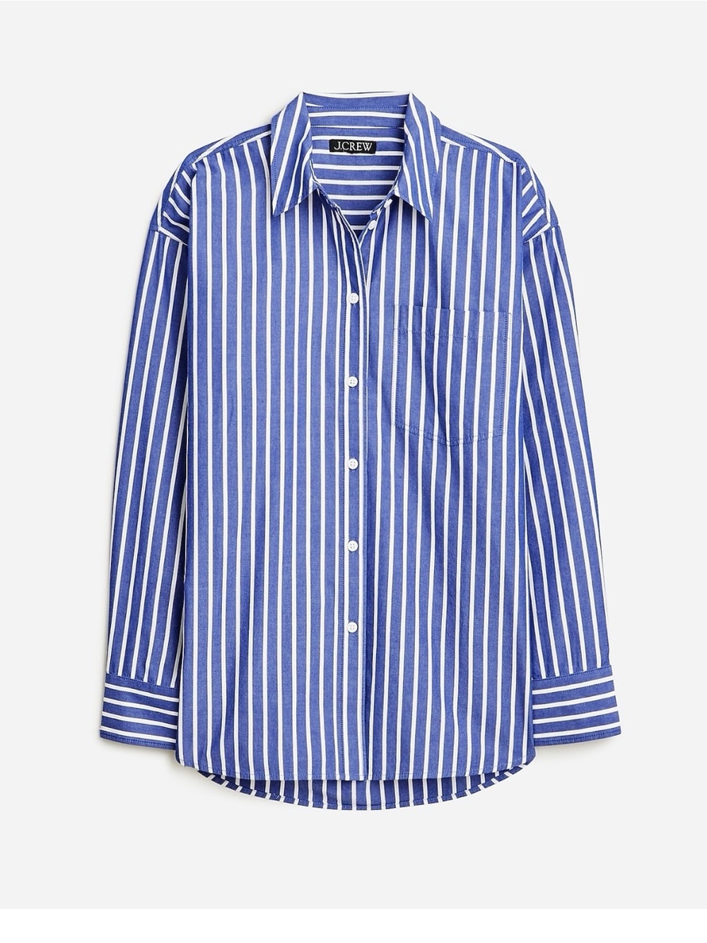 J.Crew new Étienne oversized shirt in striped oxford NWT